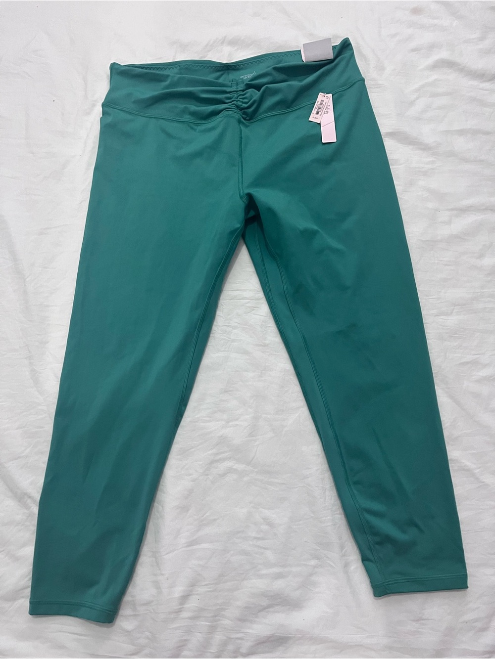 Victoria's Secret Teal Ruched Waist Leggings